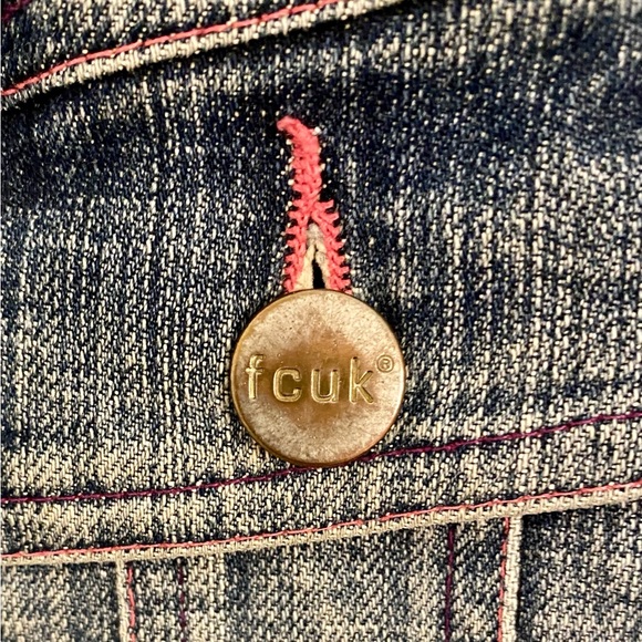 fcuk cropped jean jacket (M) - Picture 6 of 11